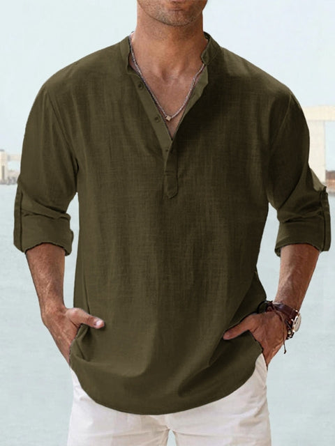 Cristofer | Camicia di Lino Elegante per Uomini