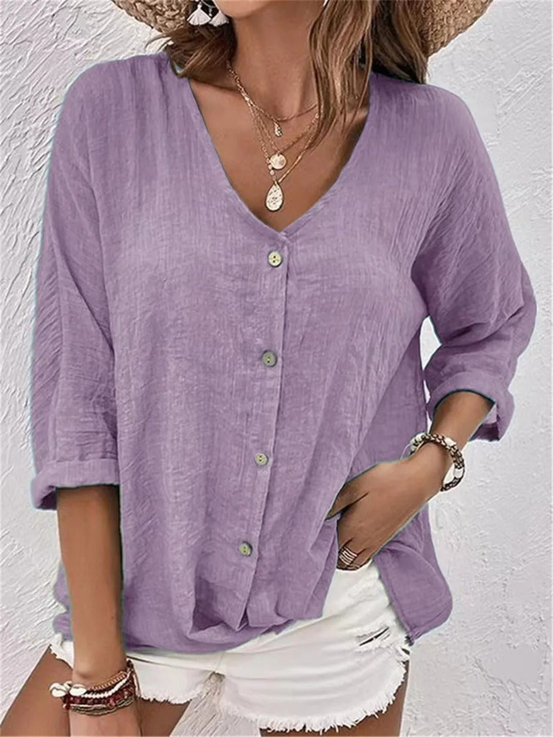 Josephine™ | Top Leggero con Scollatura a V