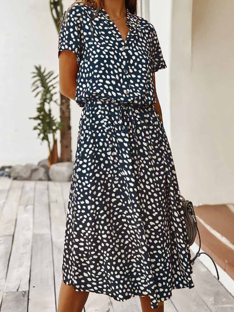 Lester | Vestito Midi a Macchie