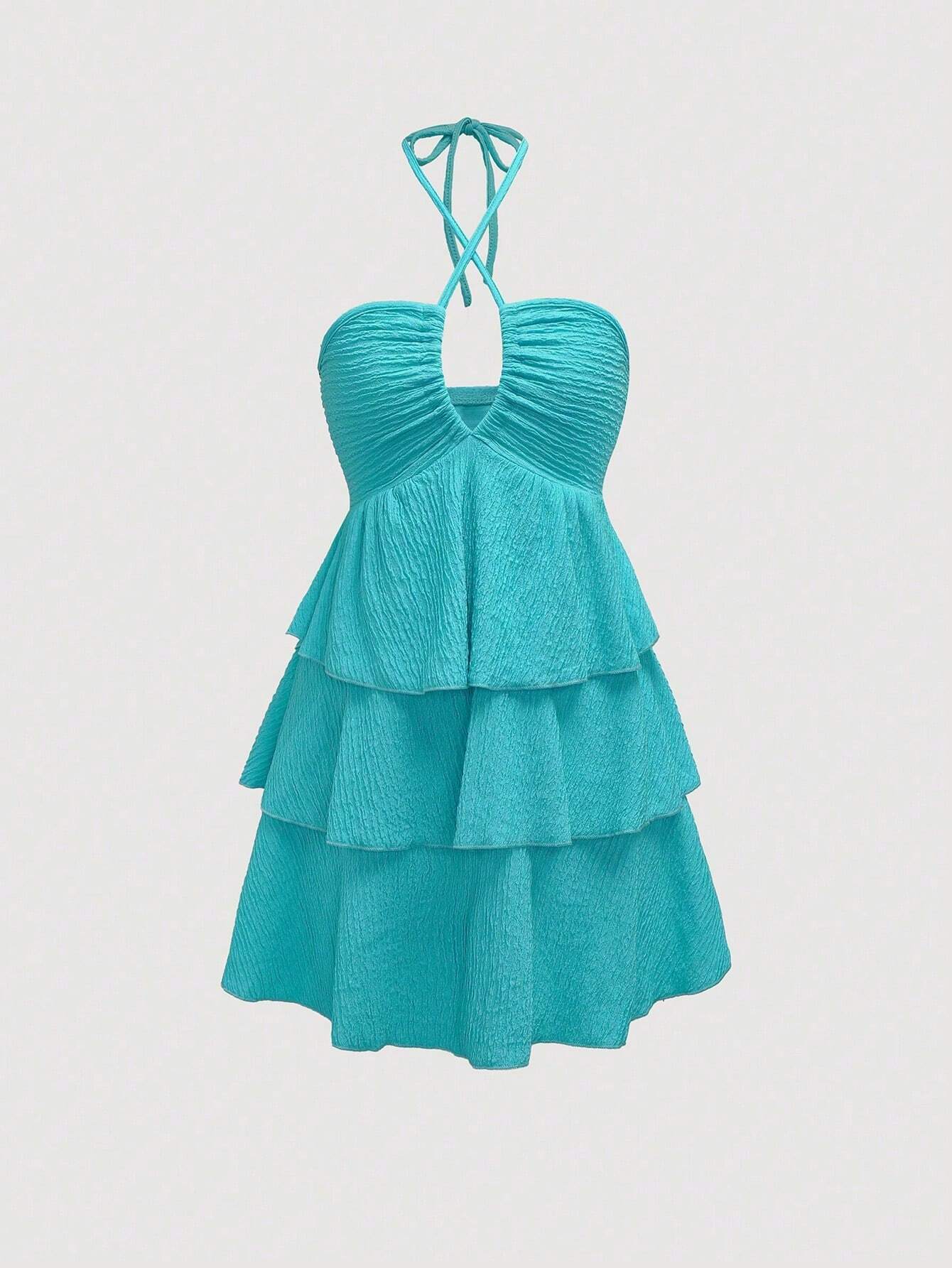 Zoraida | Mini Vestito Halter con volants