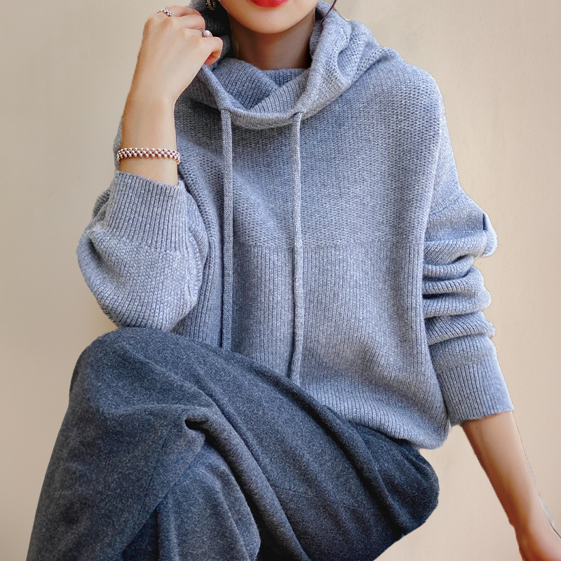 Caeli | Felpa con Cappuccio in Maglia