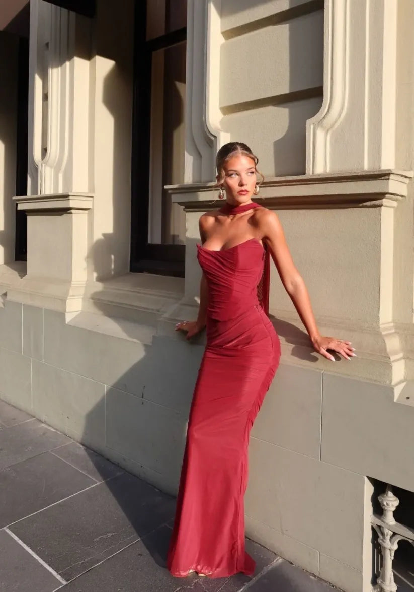 Aniyha | Abito Maxi Bodycon Senza Spalline