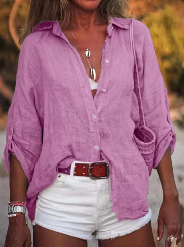 Esti | Camicia in Lino a Vestibilità Larga