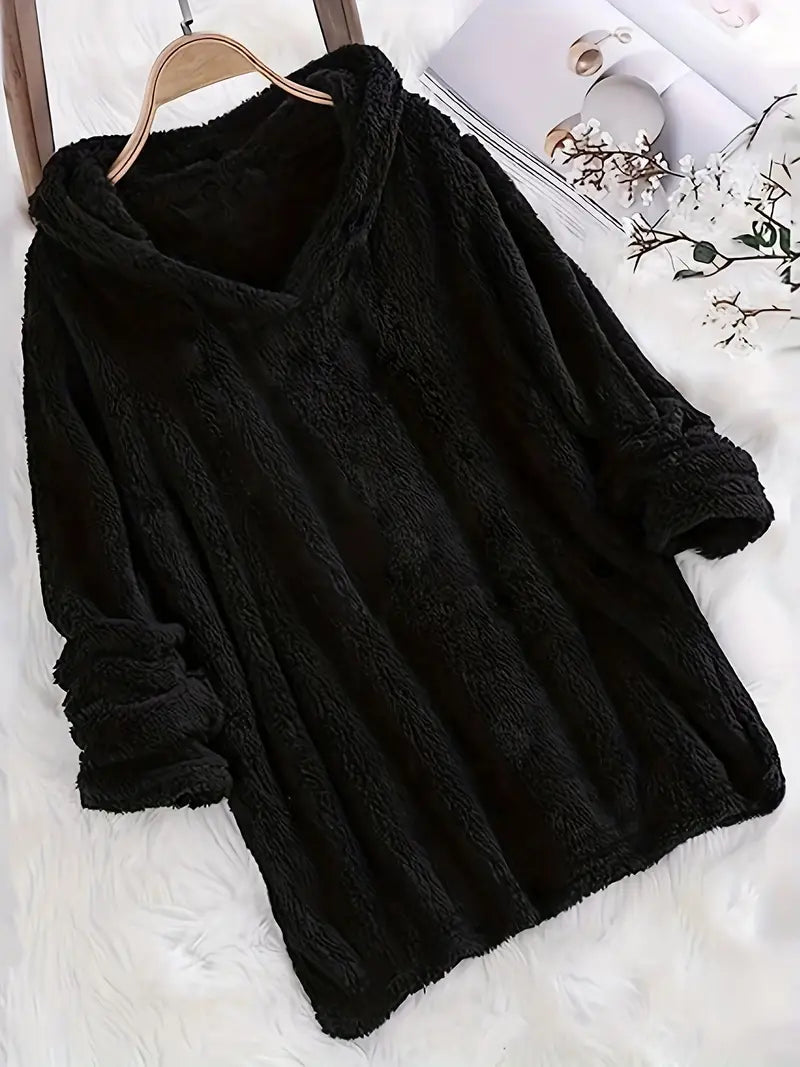 Nadine | Felpa in pile con cappuccio stile Oversized