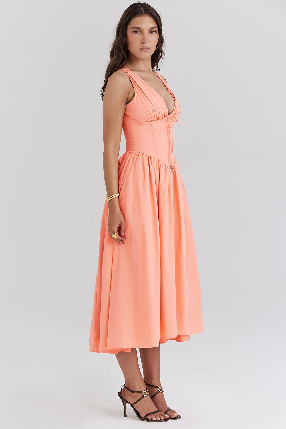 Wrenley | Abito Midi con Scollo a V