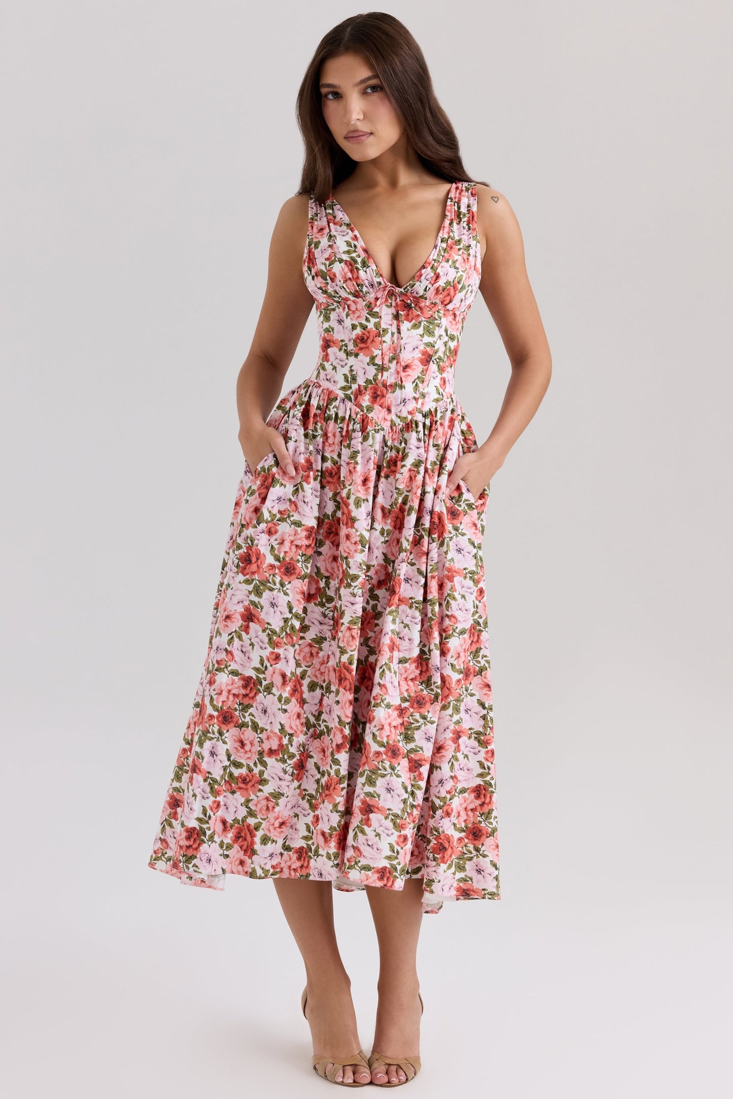 Wrenley | Abito Midi con Scollo a V