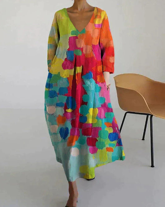 Sainda | Vestito con stampa colorata