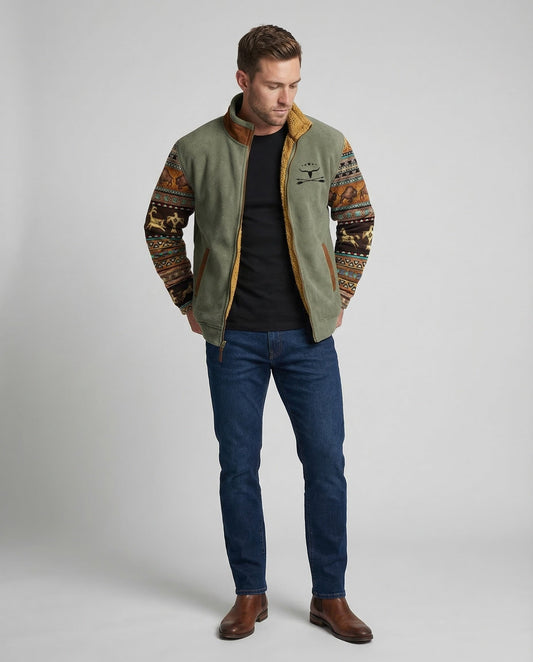 Men's Merino Fleece Jacket, Outdoor
