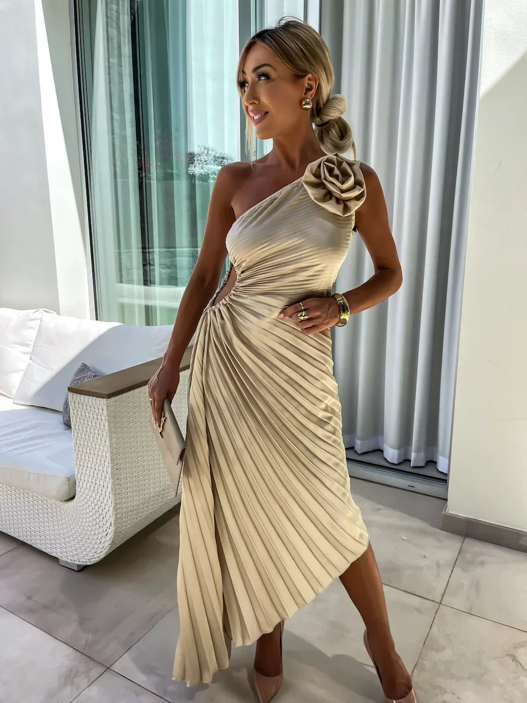 Sonya | Abito Romantico con Fiori