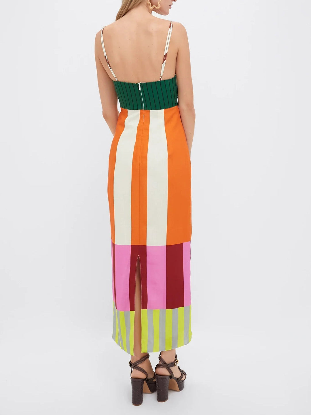 Wyleen | Vestito a righe colorate