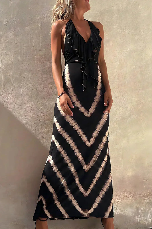 Arlette™ | Abito lungo senza maniche con scollatura a V