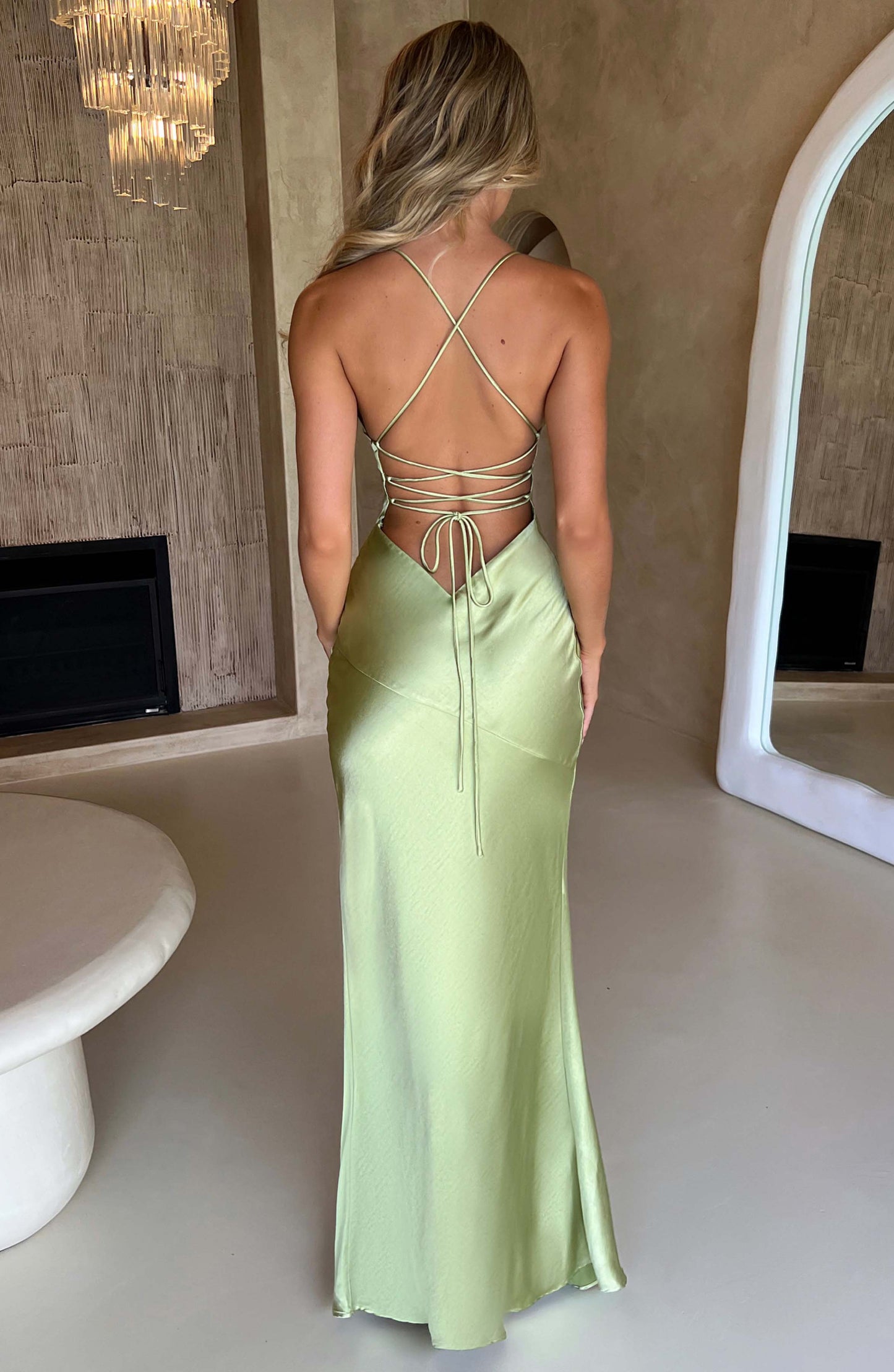 Indiema | Abito Maxi in Satin
