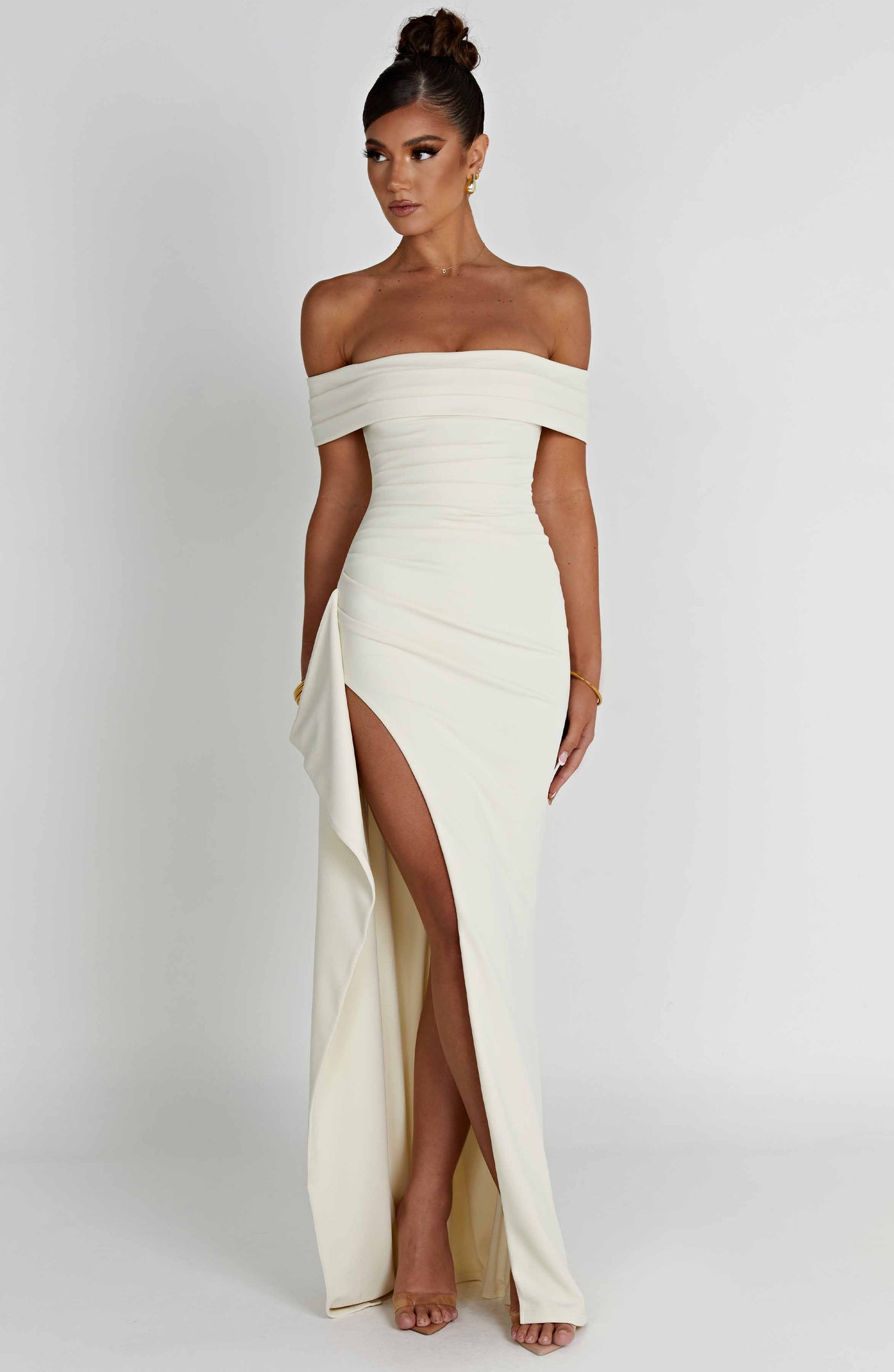 Joyce | Elegante Vestito Lungo con Spalle Scoperte