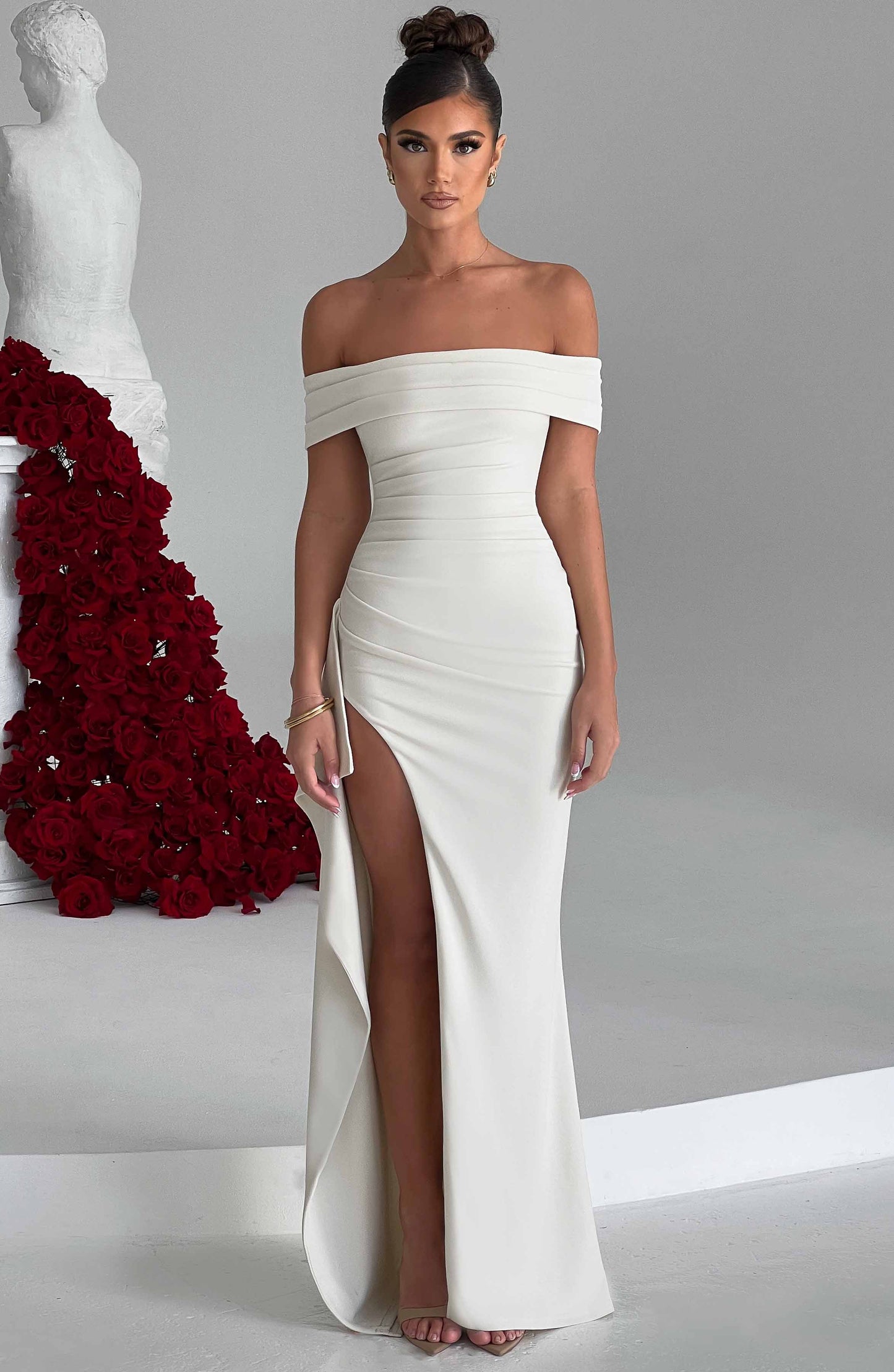 Joyce | Elegante Vestito Lungo con Spalle Scoperte