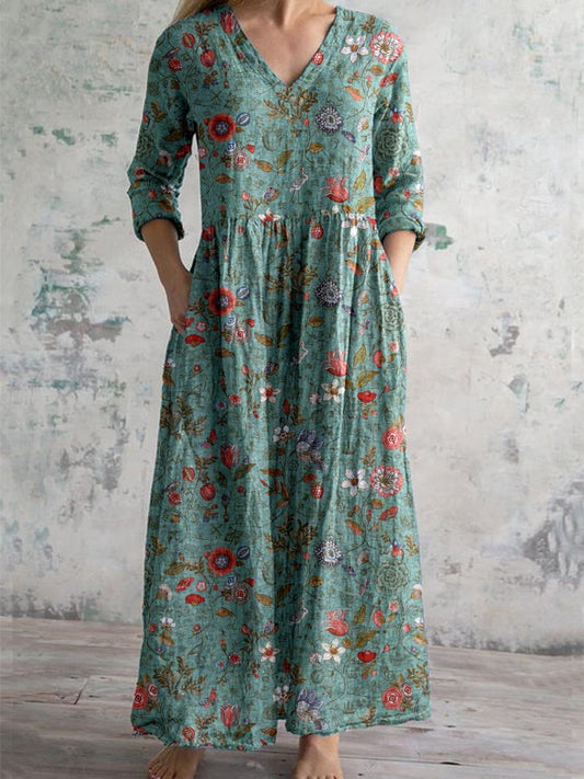 Heliot | Abito Lungo a Fiori