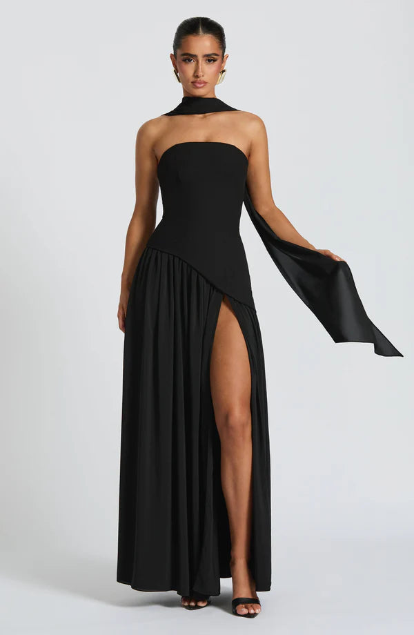 Maliyah | Vestito Maxi con Sciarpa