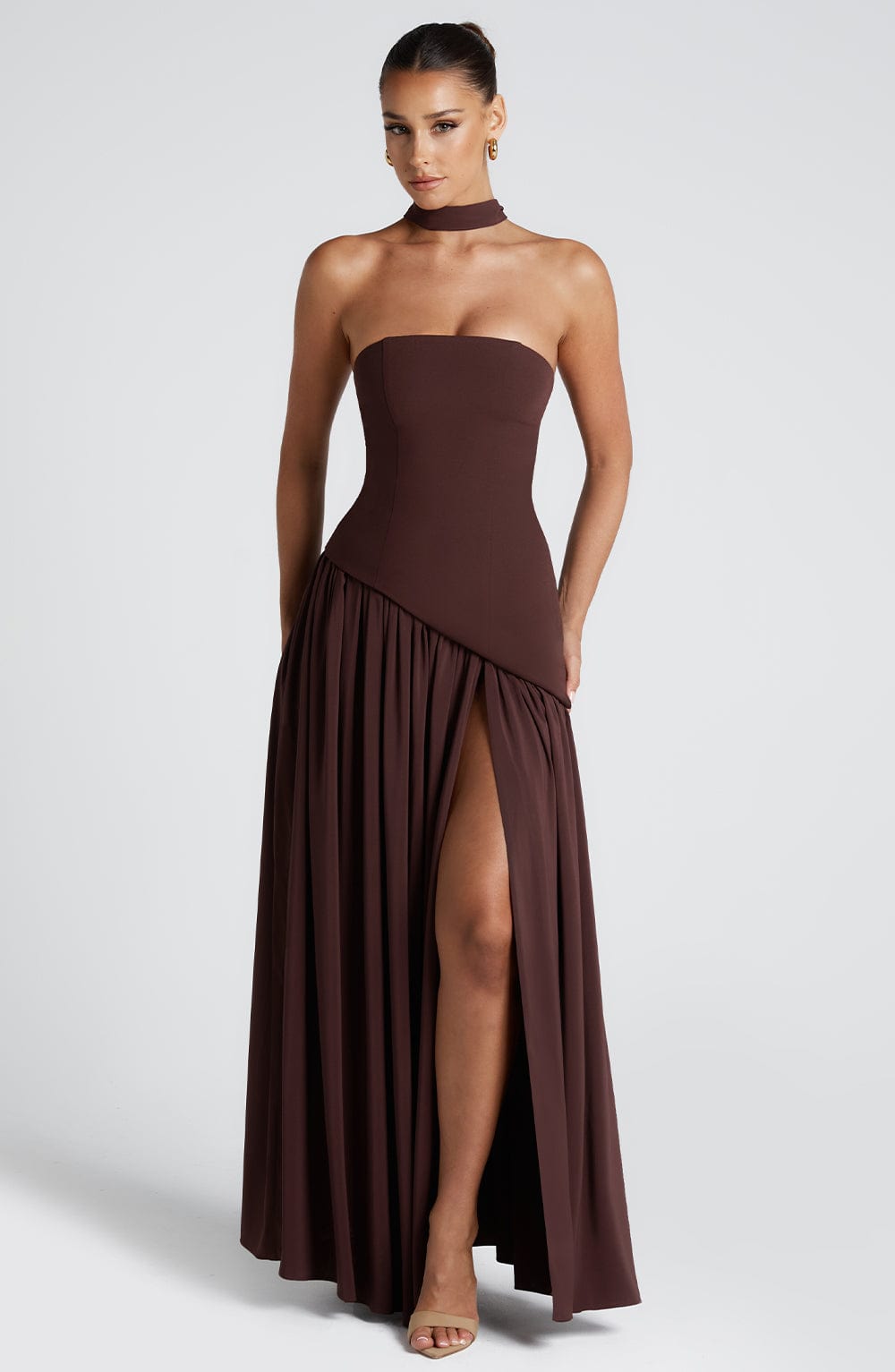 Maliyah | Vestito Maxi con Sciarpa