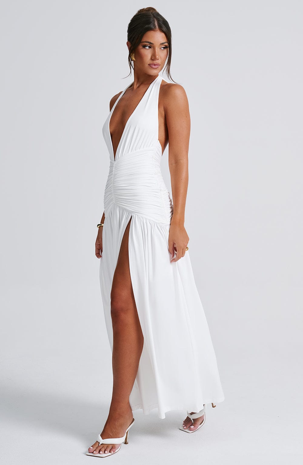 Badra | Vestito Lungo Fruncito