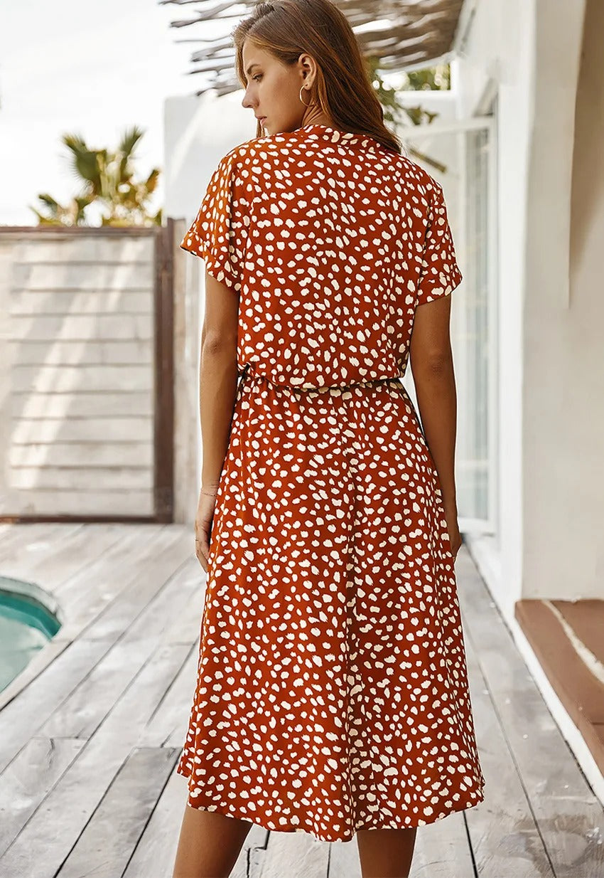 Lester | Vestito Midi a Macchie