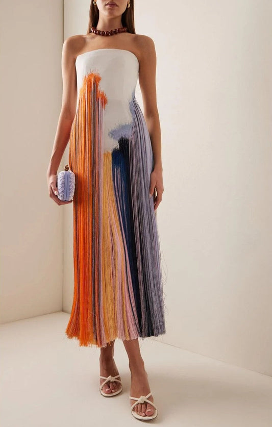 Rudy | Vestito midi senza maniche