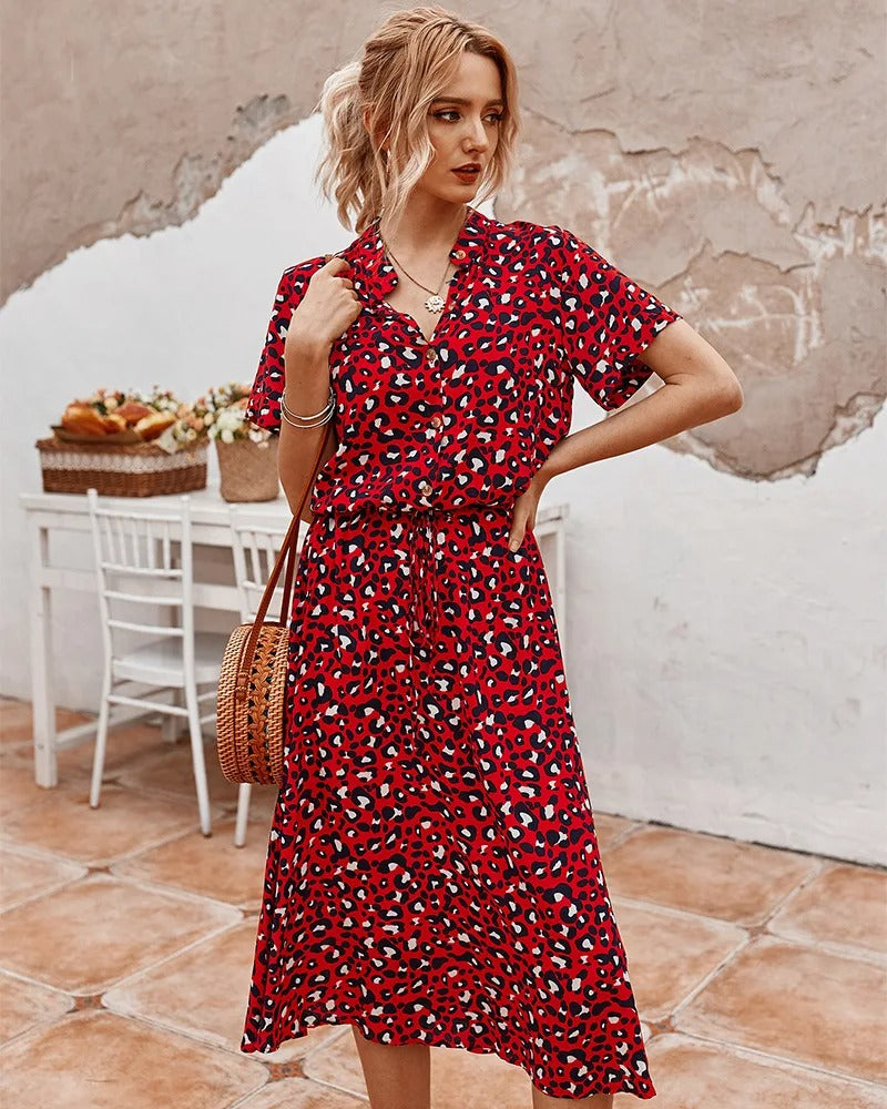 Lester | Vestito Midi a Macchie