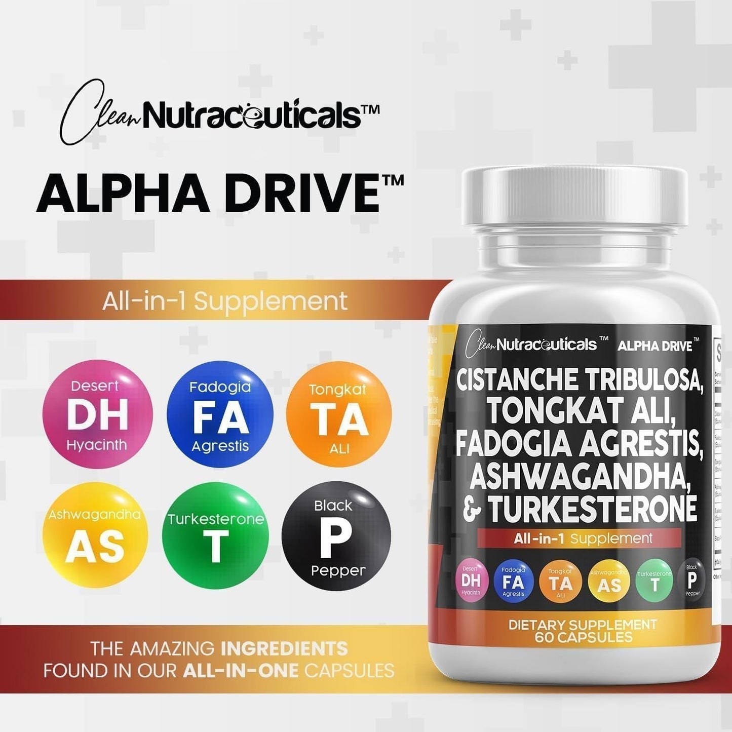 AlphaMen | Supporto Erboristico per Testosterone, Forza e Vitalità