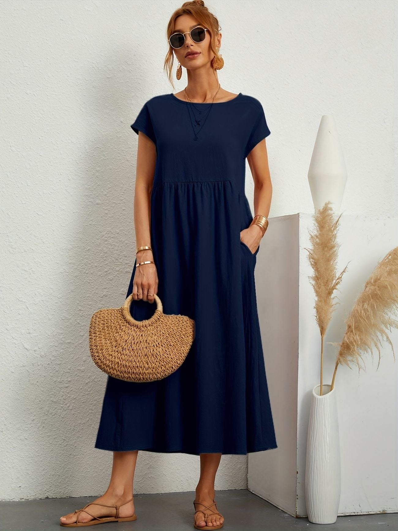 Rosey | Vestito Casual in Lino e Cotone