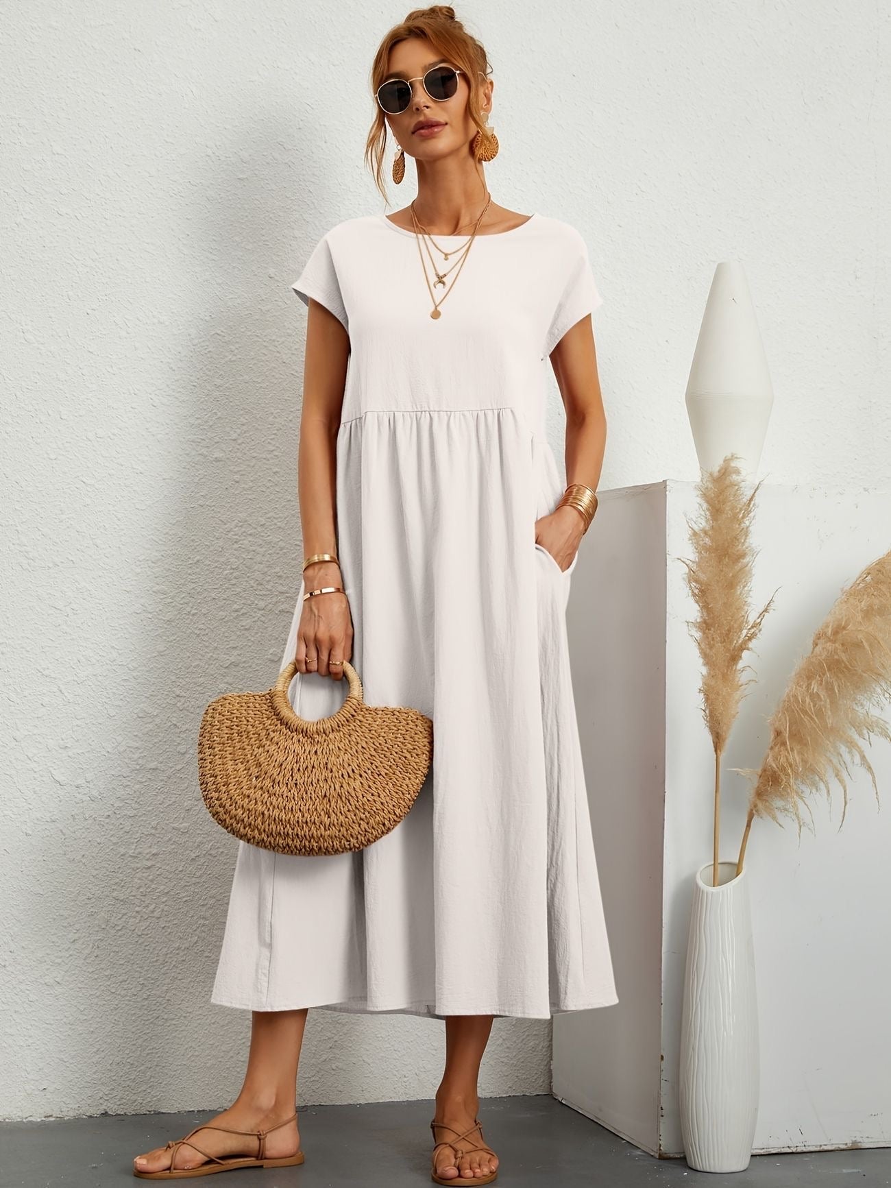 Rosey | Vestito Casual in Lino e Cotone