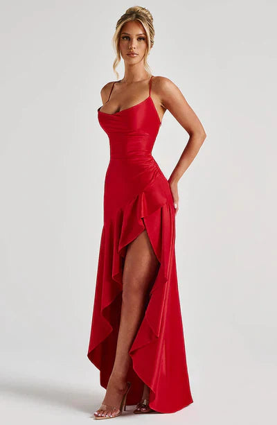 Violett™ | Elegante Abito Rosso