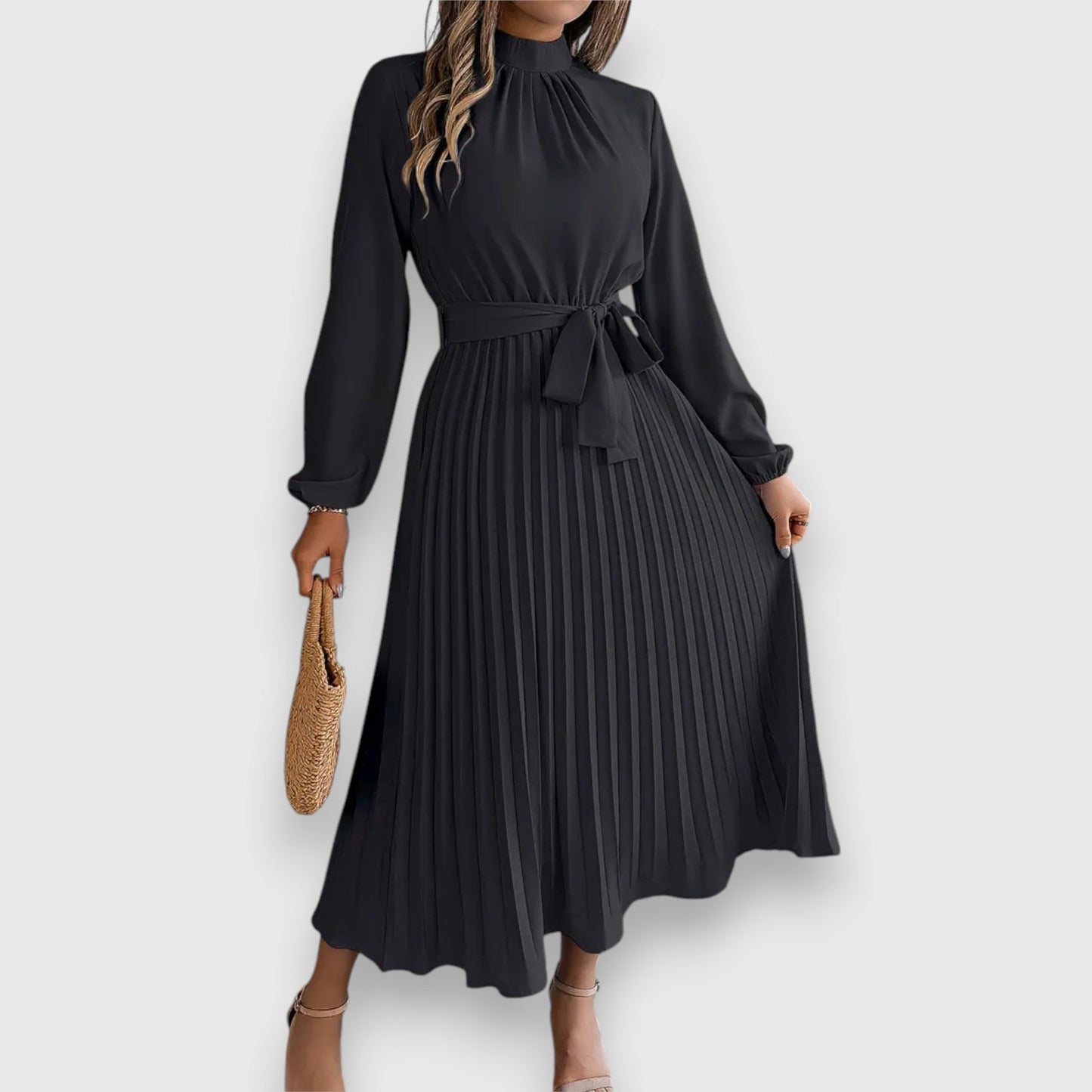 Stacey | Vestito Midi Plissettato