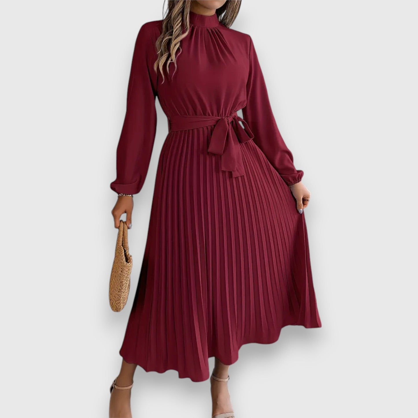 Stacey | Vestito Midi Plissettato