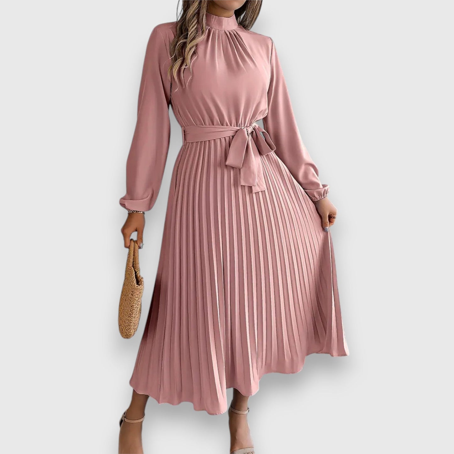 Stacey | Vestito Midi Plissettato