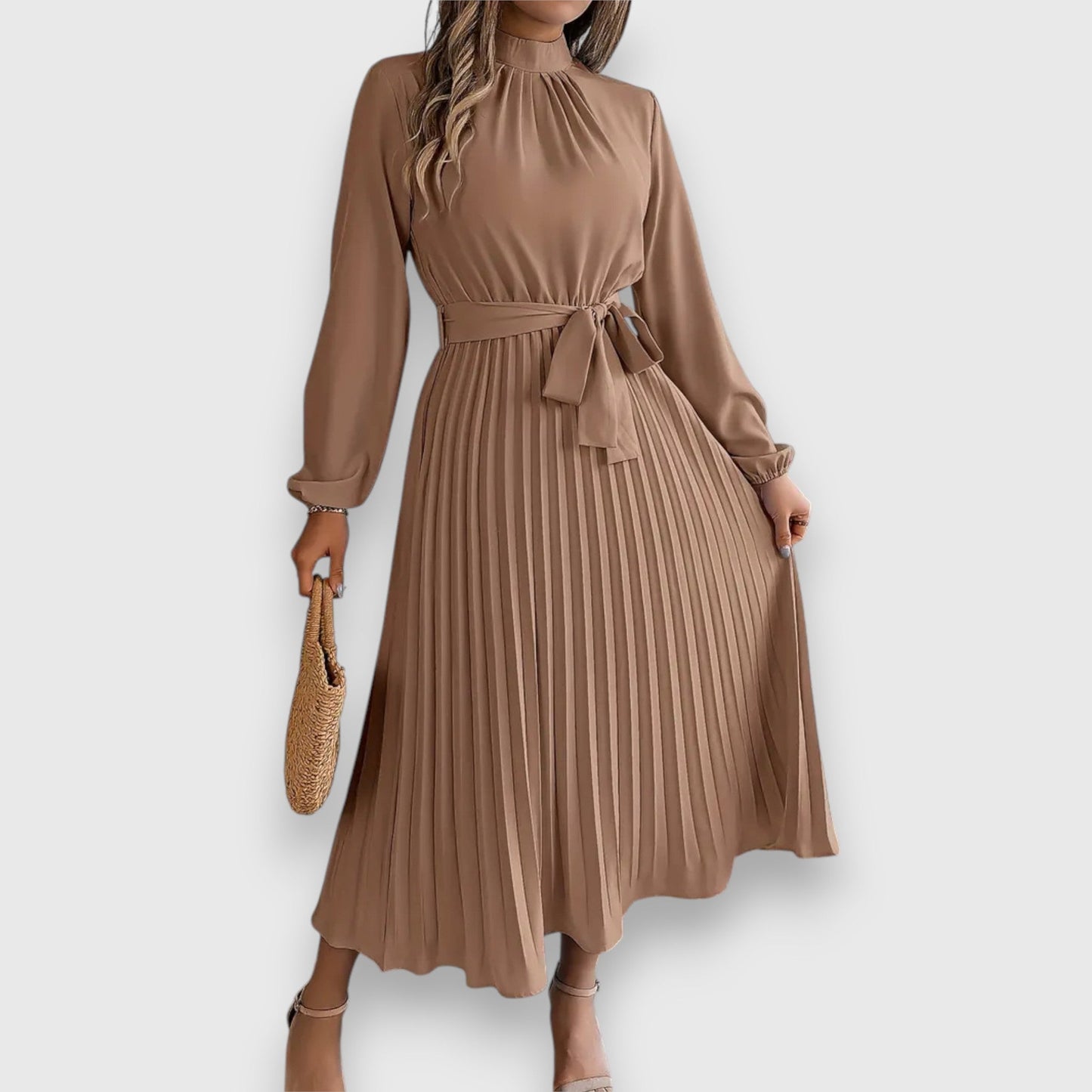 Stacey | Vestito Midi Plissettato