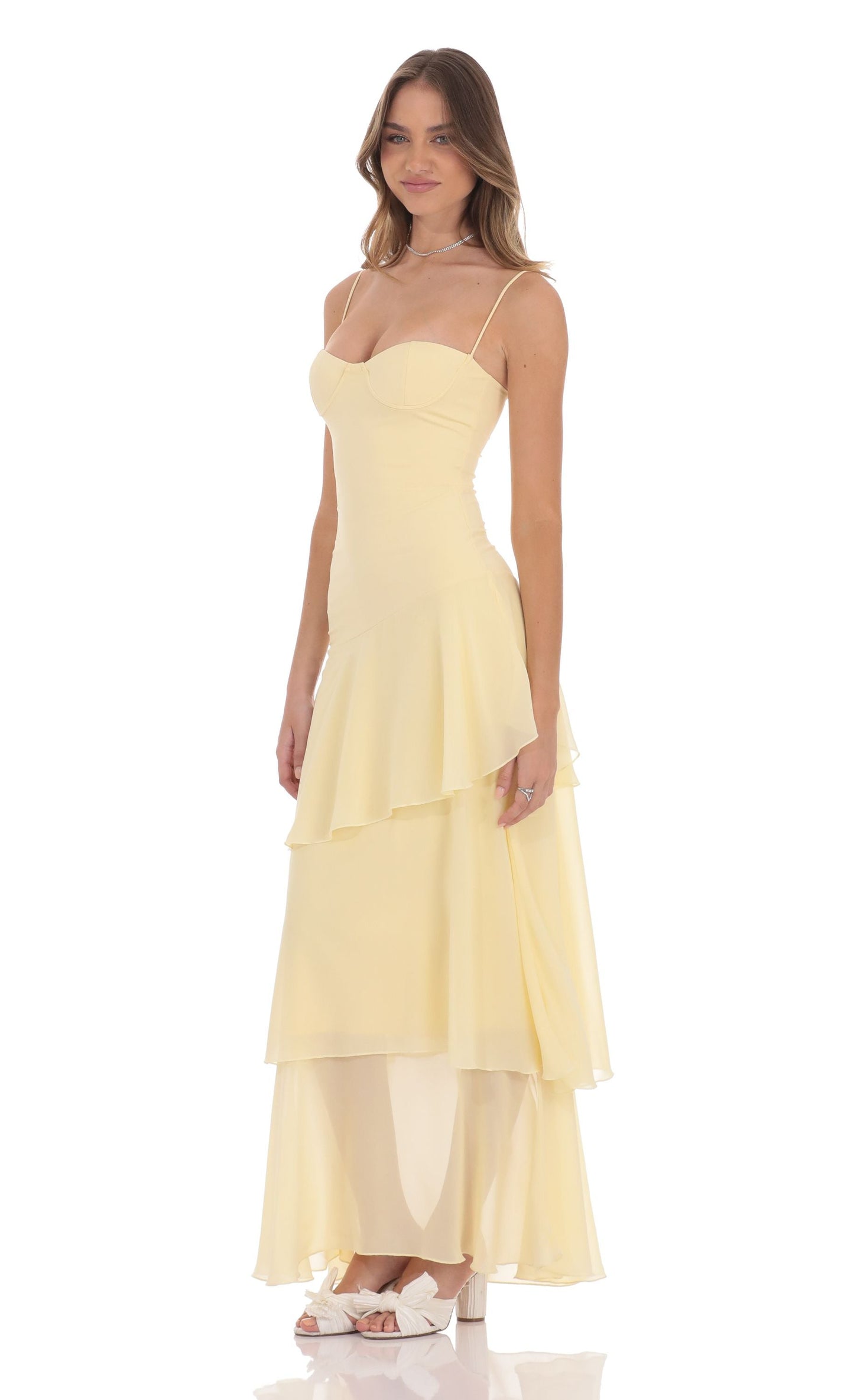 Damiana | Vestito Lungo con Volant