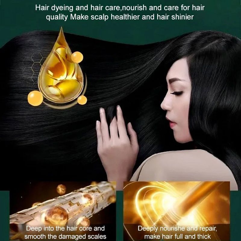 HerbaColor™ | Crema Colorante per Capelli a Base di Estratti Vegetali Senza Danni