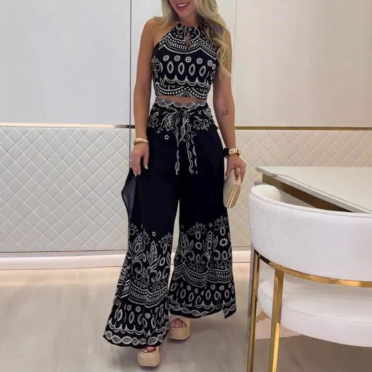 Jacqueline | Completo Casual con Stampa Retro