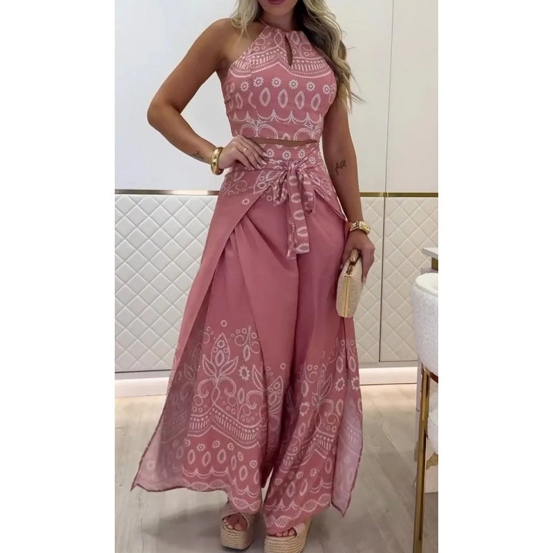 Jacqueline | Completo Casual con Stampa Retro