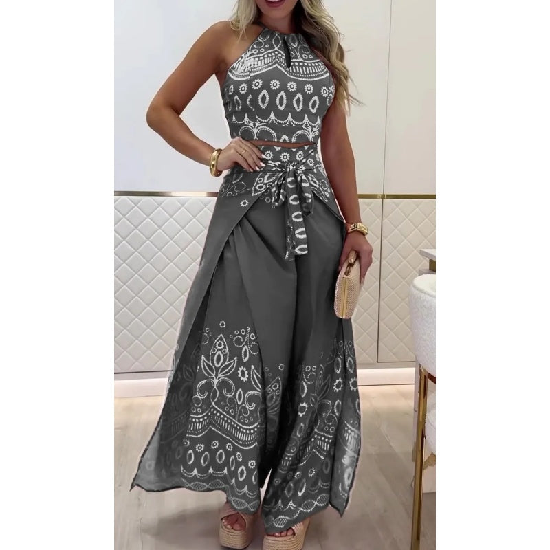 Jacqueline | Completo Casual con Stampa Retro
