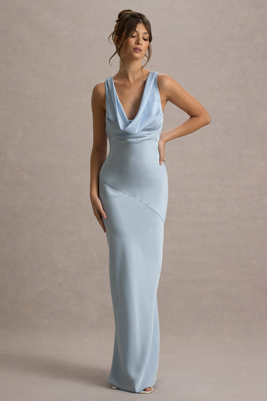 Alesso | Elegante Vestito Lungo Satinato