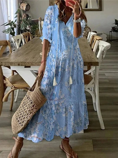 Giustina | Vestito Lungo Stile Bohemio