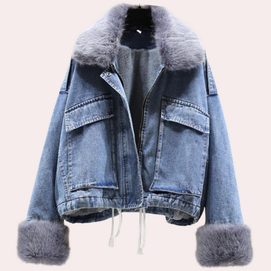 Mary™ | Giacca in Denim con Fodera in Pile per l'Inverno
