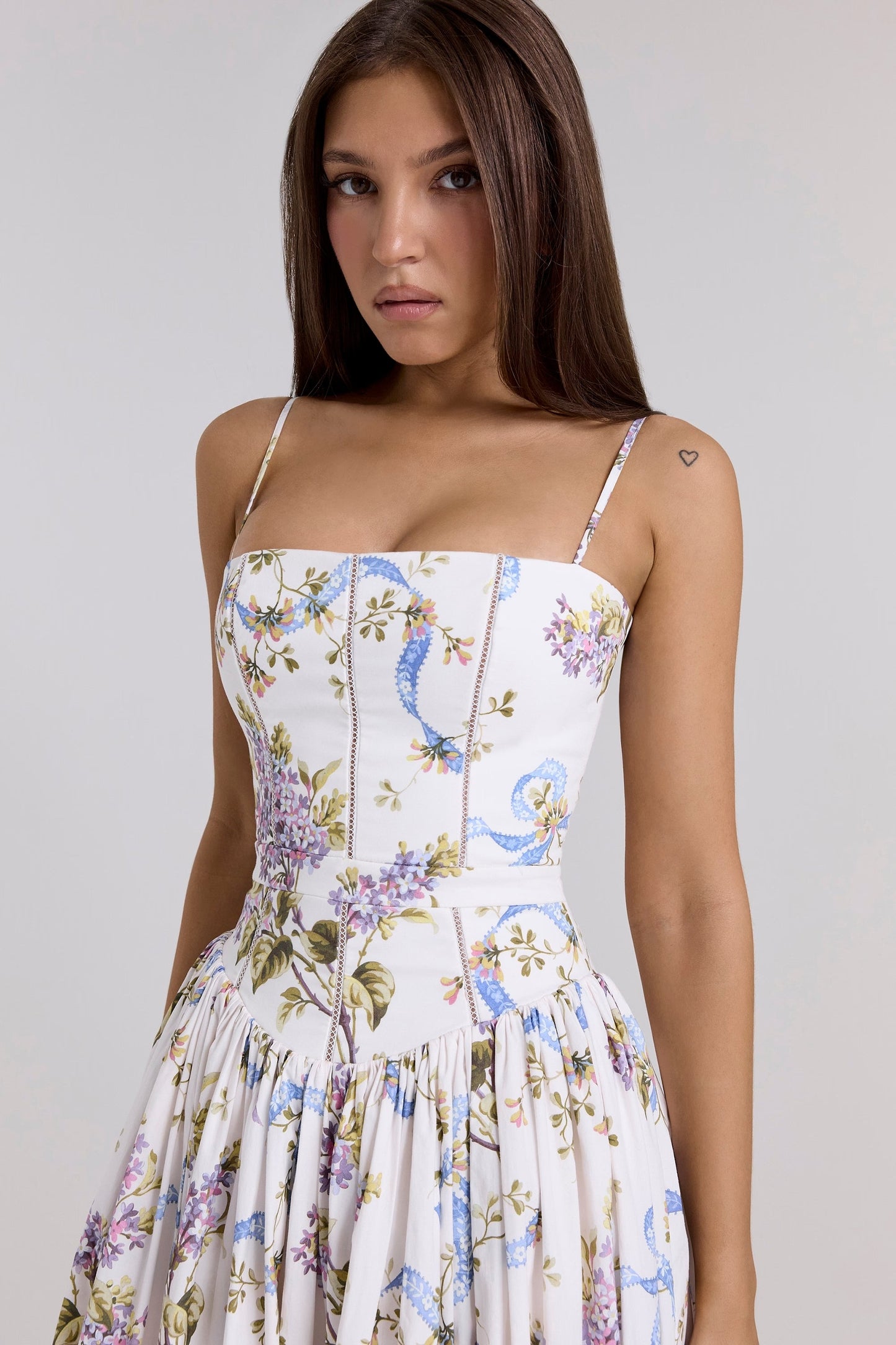 Daniela | Vestito Midi con stampa di Fiori