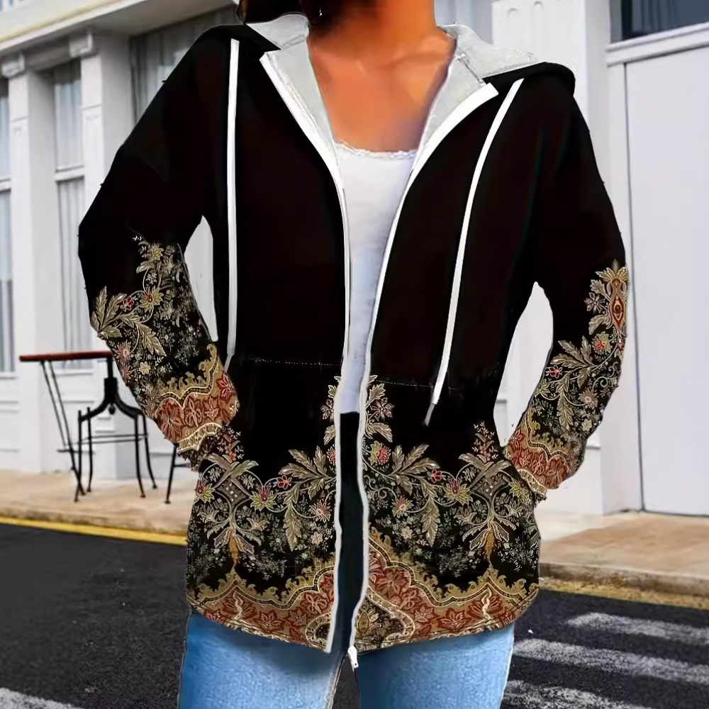 River™ | Felpa Aperta con Stampa Floreale
